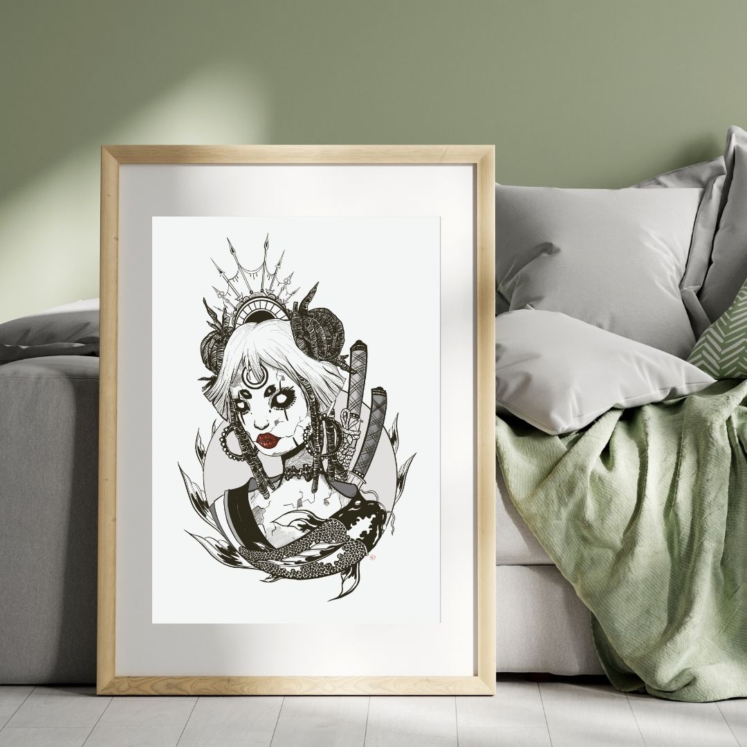 Koi lady
