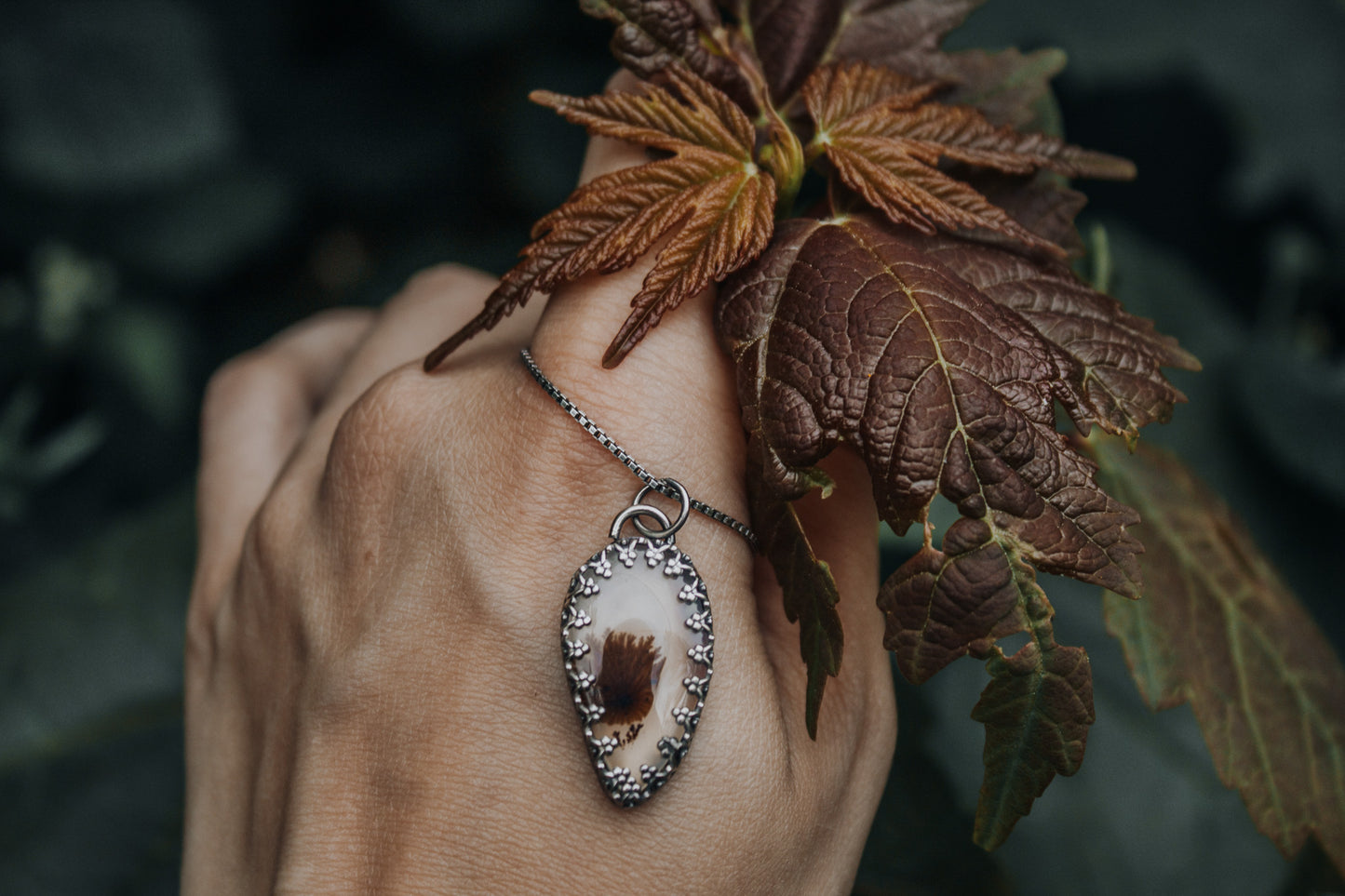 "The Otter & Cattail" Oracle Necklace