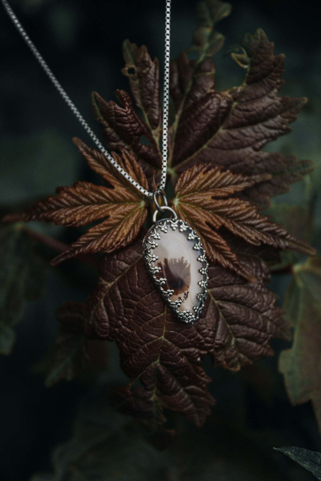 "The Otter & Cattail" Oracle Necklace