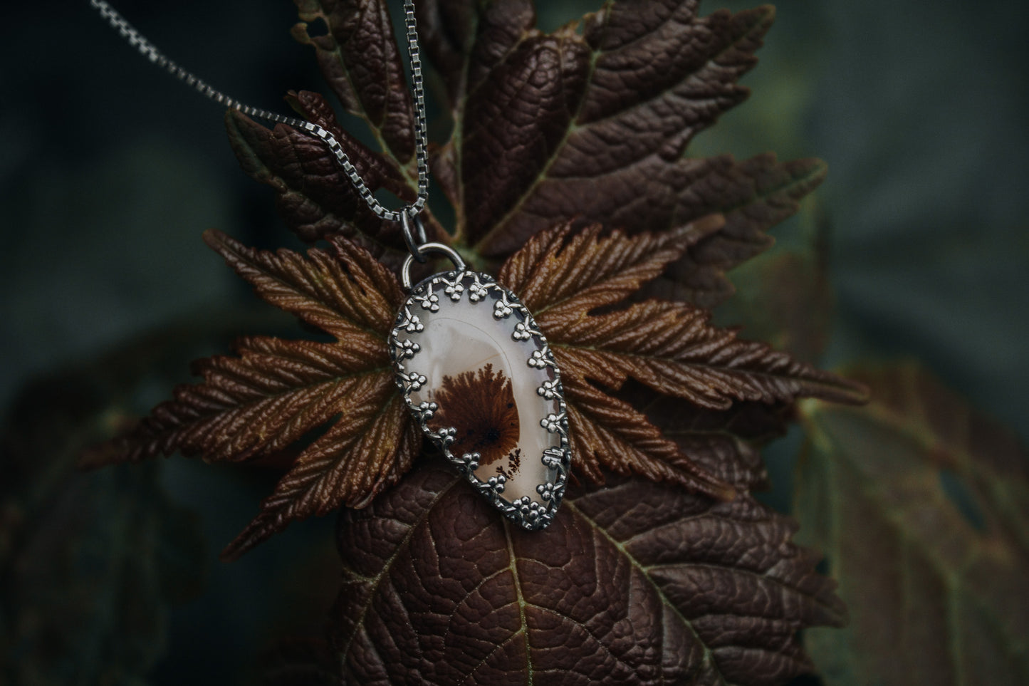 "The Otter & Cattail" Oracle Necklace