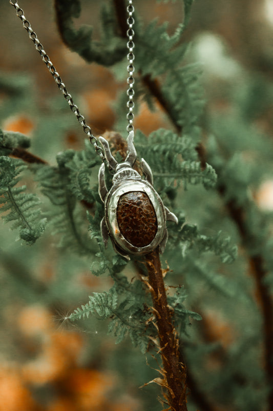 Norman the Beetle Neckalace