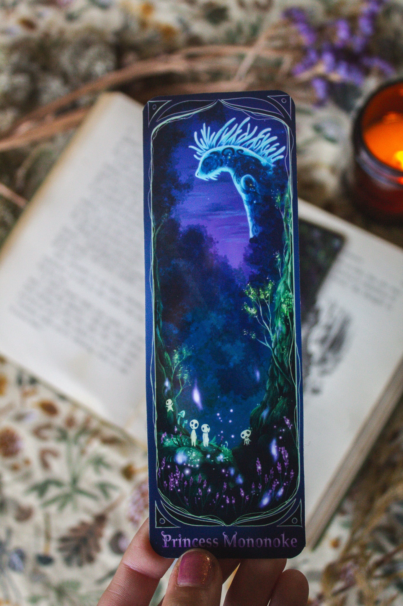 "Blue God" Bookmark From Princess Mononoke