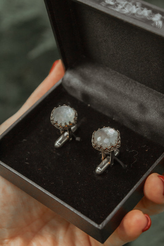 "Royal White" Cufflinks