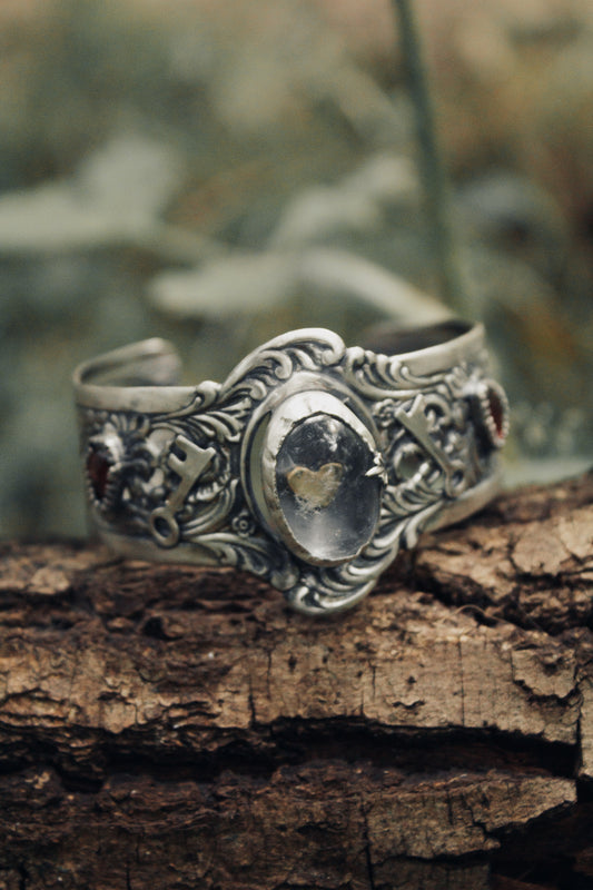 "Queen Of Hearts" Cuff Bracelet