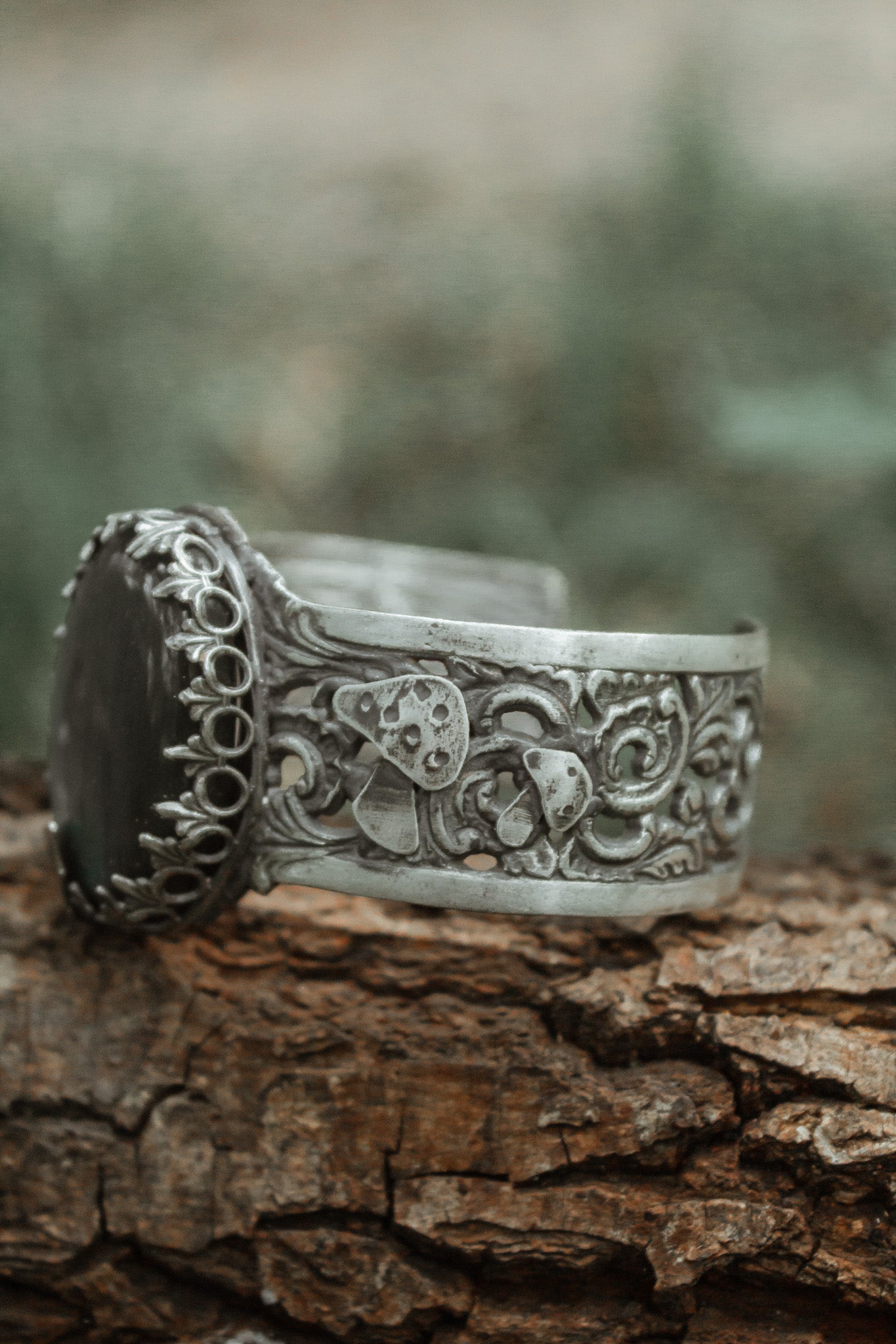 "Mushroom Magic" Cuff Bracelet
