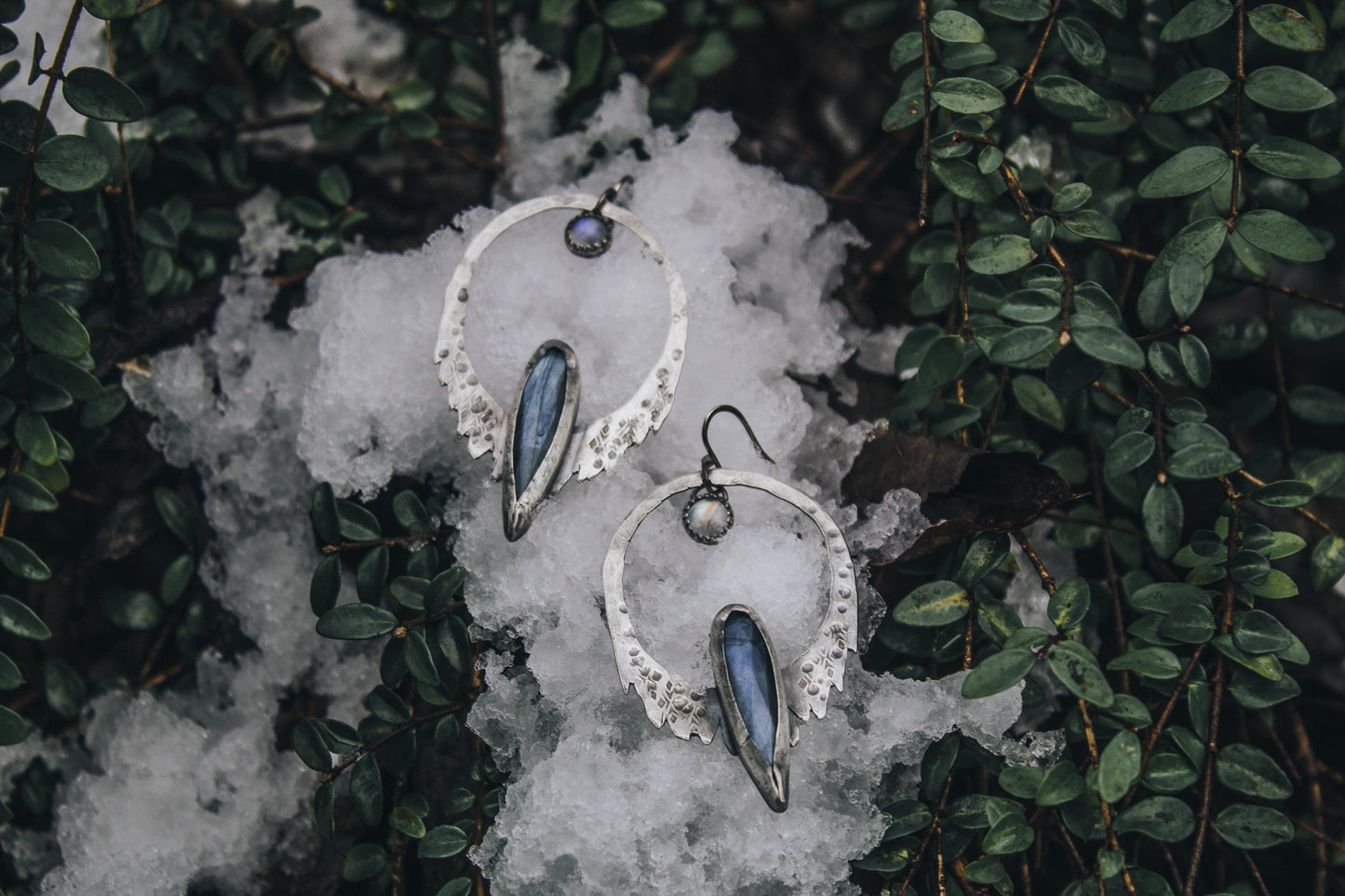 "Glacier Hoops" Earrings