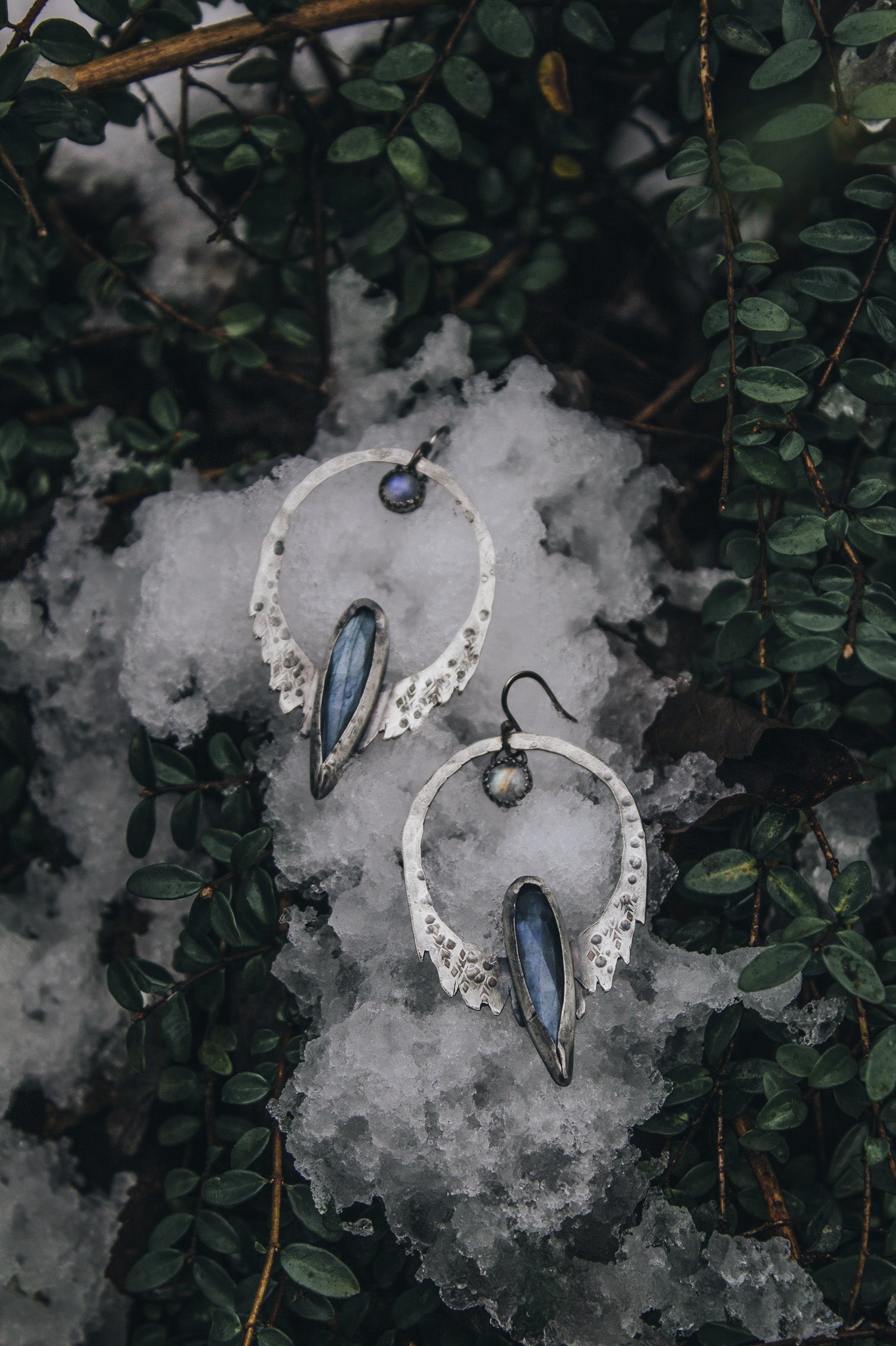 "Glacier Hoops" Earrings