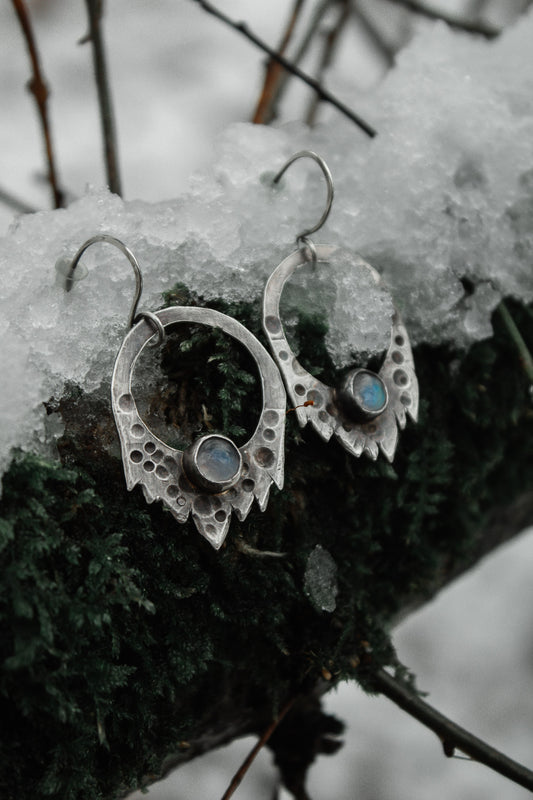 "Icicle Hoops"  Earrings