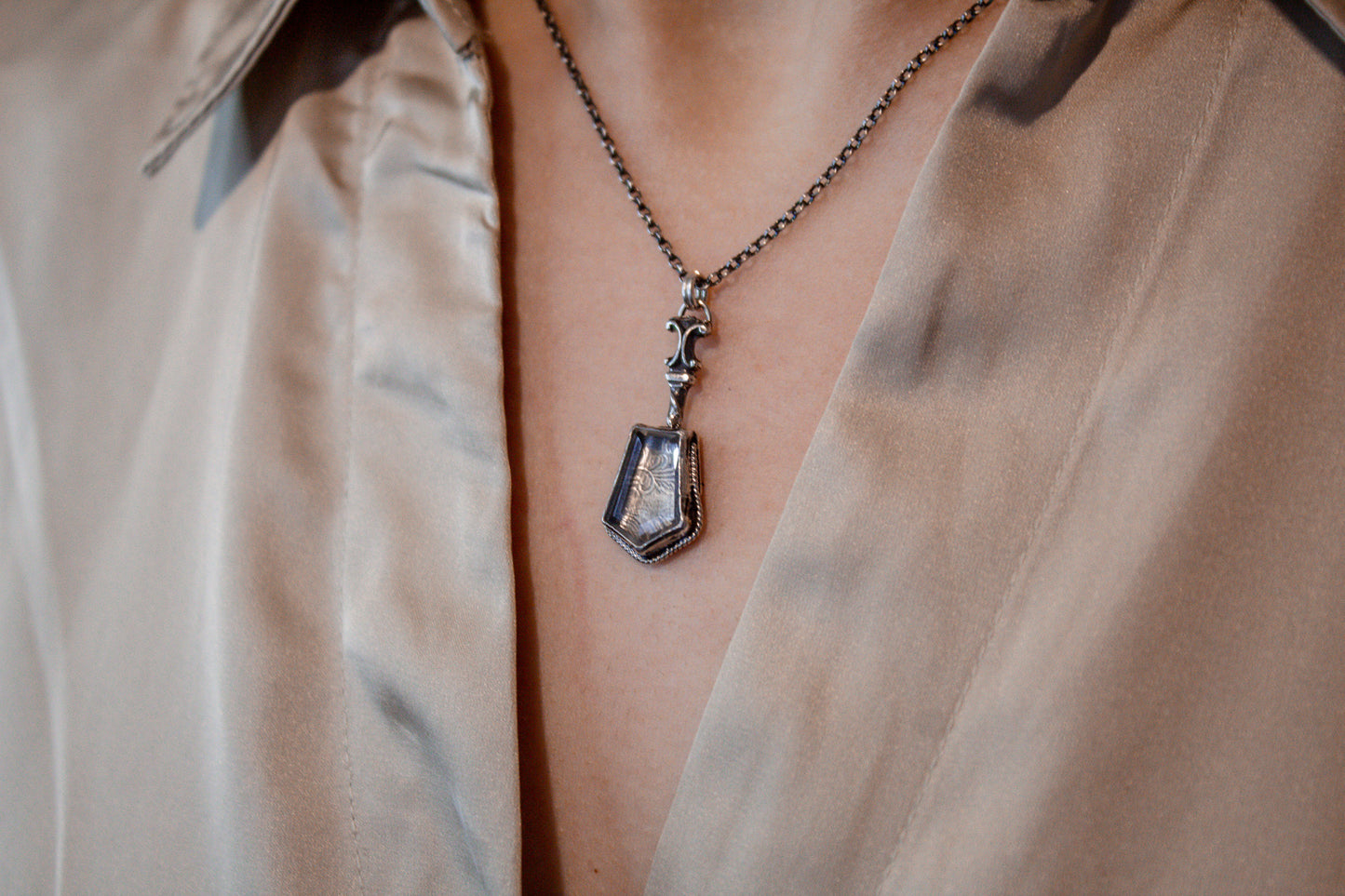 "Narcissus Mirrors" Necklaces