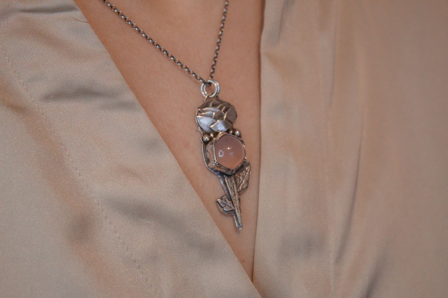 "Heart's Petal" Necklace