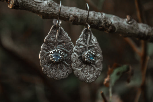 Moon Leaf Earrings