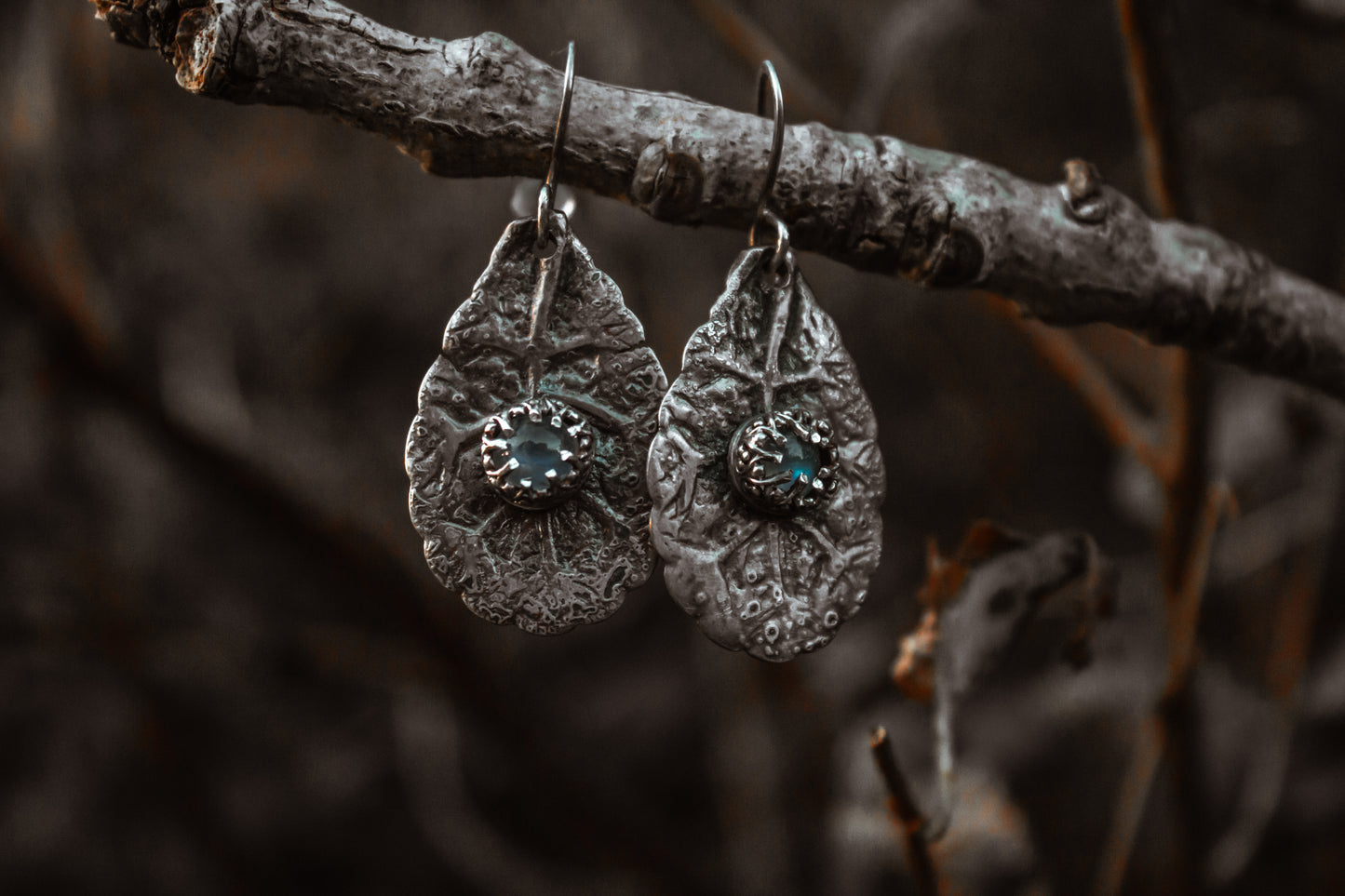 Moon Leaf Earrings